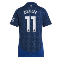 Camisa de time de futebol Manchester United Joshua Zirkzee #11 Replicas 2º Equipamento Feminina 2024-25 Manga Curta